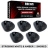 Ford Super Duty 99-16 5-Piece Cab Light Kit Strobe LED in White & Amber - Multiple Lens - SMOKED