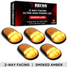 Dodge RAM Heavy-Duty 2500/3500 03-18 5 Piece Cab Roof Light Set 2-Way Front & Rear Facing Ultra High-Power LEDs Multiple Lens & Colors - AMBER / SMOKED