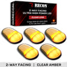 Dodge RAM Heavy-Duty 2500/3500 03-18 5 Piece Cab Roof Light Set 2-Way Front & Rear Facing Ultra High-Power LEDs Multiple Lens & Colors - AMBER / CLEAR