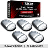 Dodge RAM Heavy-Duty 2500/3500 03-18 5 Piece Cab Roof Light Set 2-Way Front & Rear Facing Ultra High-Power LEDs Multiple Lens & Colors - WHITE / CLEAR