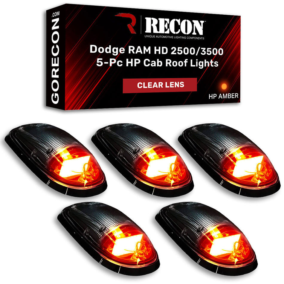 Dodge RAM Heavy-Duty 2500/3500 03-18 5 Piece Set OLED Clear Lens in Amber