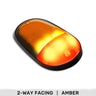 Dodge RAM Heavy-Duty 2500/3500 03-18 Single 1-Piece Cab Roof Light 2-Way Front & Rear Facing Ultra High-Power LEDs Multiple Lens & Colors - AMBER / AMBER
