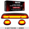 GMC & Chevy 02-07 Heavy Duty 3-PC Cab Roof Light Kit 2-Way Front & Rear Facing Ultra High Power OLEDs - Multiple Options - AMBER / AMBER