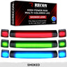 GMC & Chevy 15-19 (3rd Gen Body) Heavy-Duty 3-Piece Ultra Bright RGB Multi-Colored LED Cab Roof Lights with Bluetooth App - Multiple Lens - SMOKED