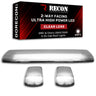 GMC & Chevy 15-19 Heavy-Duty 3 Piece Cab Roof Light Kit 2-Way Front & Rear Facing Ultra High-Power LEDs - Multiple Lens & Colors - WHITE / CLEAR