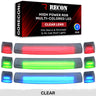 GMC & Chevy 15-19 (3rd Gen Body) Heavy-Duty 3-Piece Ultra Bright RGB Multi-Colored LED Cab Roof Lights with Bluetooth App - Multiple Lens - CLEAR