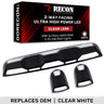 GMC & Chevy 20-26 (4th Gen) Heavy-Duty (3-Piece Set) Cab Roof Light Set 2-Way Front & Rear Facing Ultra High-Power White LEDs - (ATTN: This cab light kit replaces Factory/OEM installed cab roof lights) - Multiple Lens - WHITE / CLEAR