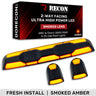 RECON - GMC & Chevy 20-26 (4th Gen) Heavy-Duty 3-Pc Cab Roof Light Set 2-Way Front & Rear Facing Ultra High-Power LED (ATTN: For models that DID NOT come with factory cab roof lights) - Multiple Options - AMBER / SMOKED