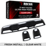 RECON - GMC & Chevy 20-26 (4th Gen) Heavy-Duty 3-Pc Cab Roof Light Set 2-Way Front & Rear Facing Ultra High-Power LED (ATTN: For models that DID NOT come with factory cab roof lights) - Multiple Options - WHITE / CLEAR