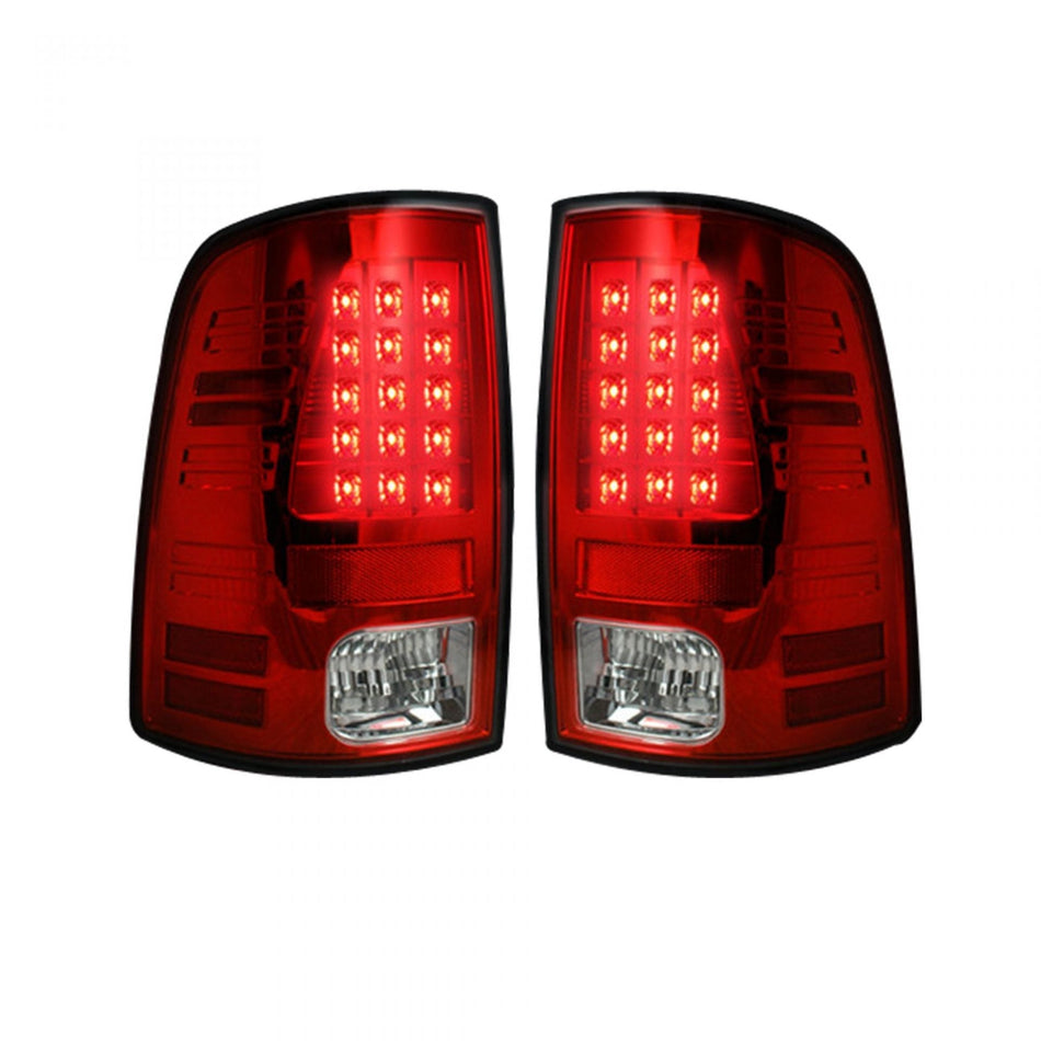 Dodge RAM 2500/3500 10-18 (Replaces OEM Halogen) Tail Lights LED in Red