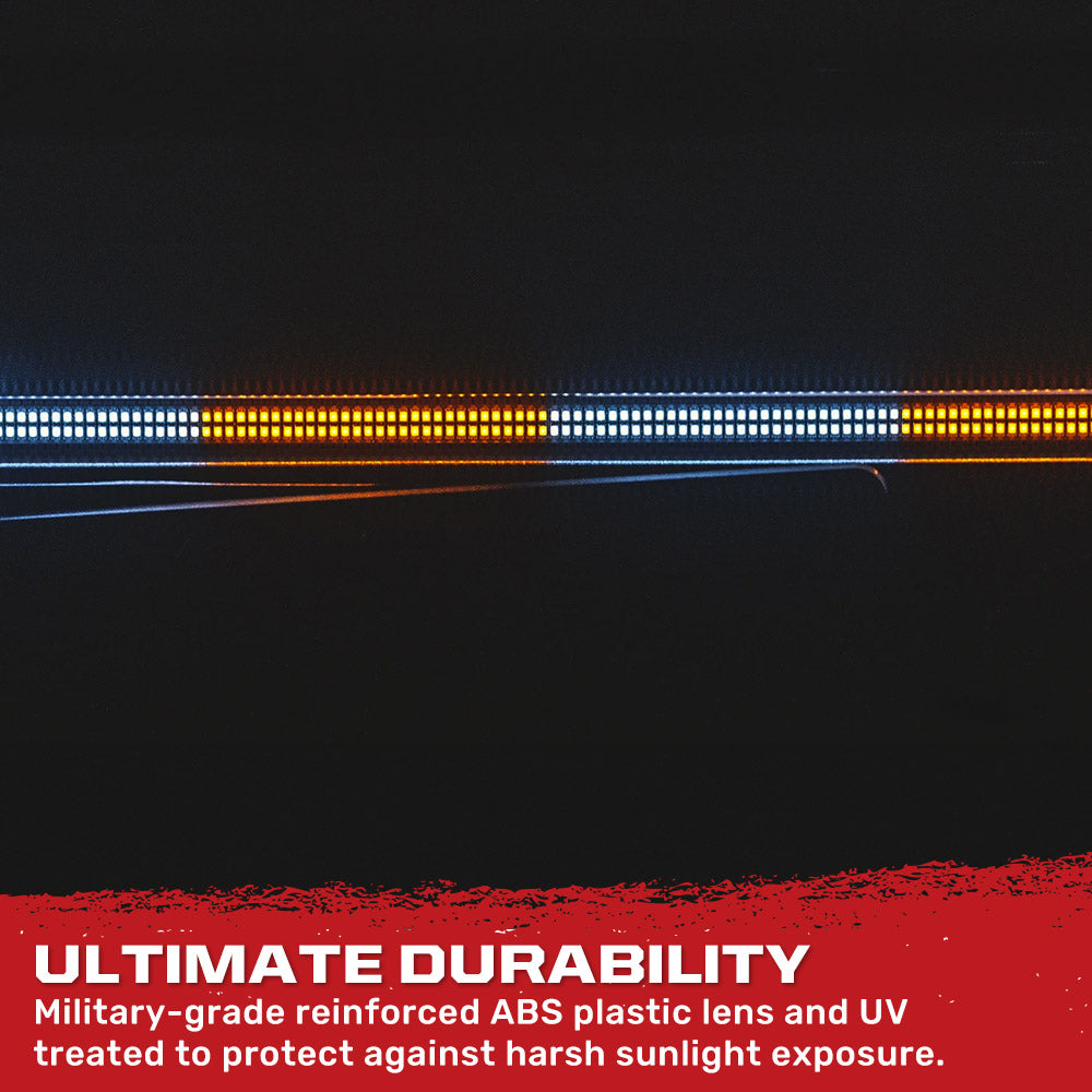"May Day" High Intensity Dual Row Tailgate Warning Strobing LED Light