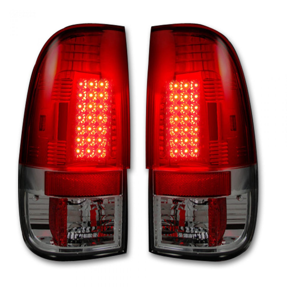Ford Super Duty F250HD/F-250/F-350/F-450/F-550 99-07 Tail Lights LED in Red Lens