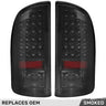Dodge RAM 1500 07-08 Ultra Bright LED Tail Lights - Multiple Lens - SMOKED