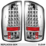 Dodge RAM 2500/3500 07-09 Ultra Bright LED Tail Lights - Multiple Lens - CLEAR