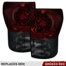 Toyota Tundra 07-13 Ultra Bright LED Tail Lights - Multiple Lens - SMOKED RED