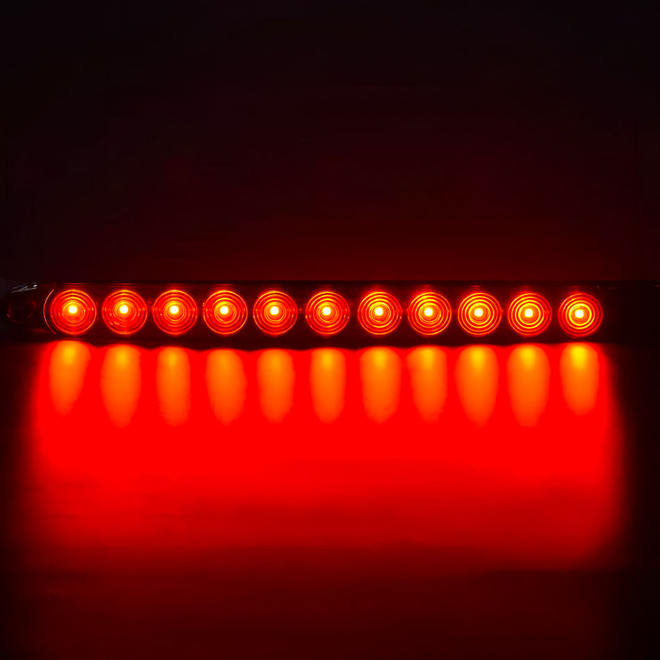 Universal 16" Mini LED Light Bars 2-PC Ultra Bright Running Lights, Red Turn Signals & Brake Lights For Trucks, Trailers, RVs - Multiple Options