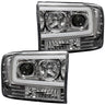 Ford Super Duty 99-04 Projector Headlights OLED Halos DRL - Multiple Styles - CLEAR