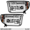 Toyota Tundra & Sequoia 07-13 Projector Headlights Ultra High Power Smooth OLED Halos DRL - Multiple Styles - CLEAR