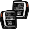 Ford Super Duty 08-10 Projector Headlights OLED Halos DRL - Multiple Styles - SMOKED