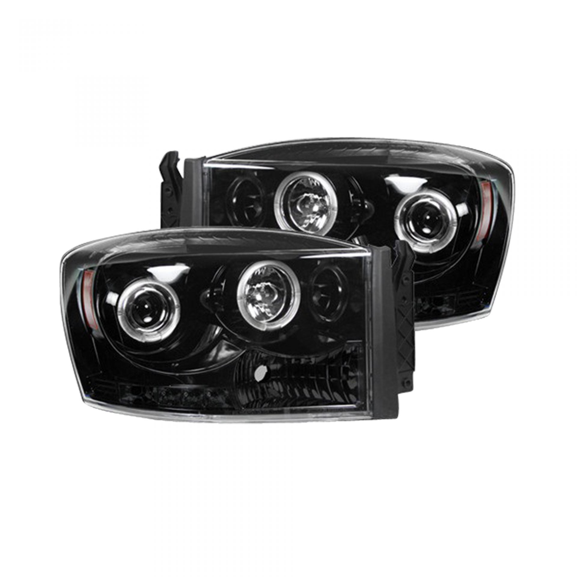 Dodge RAM 2500/3500 06-09 Projector Headlights CCFL Halos & DRL in