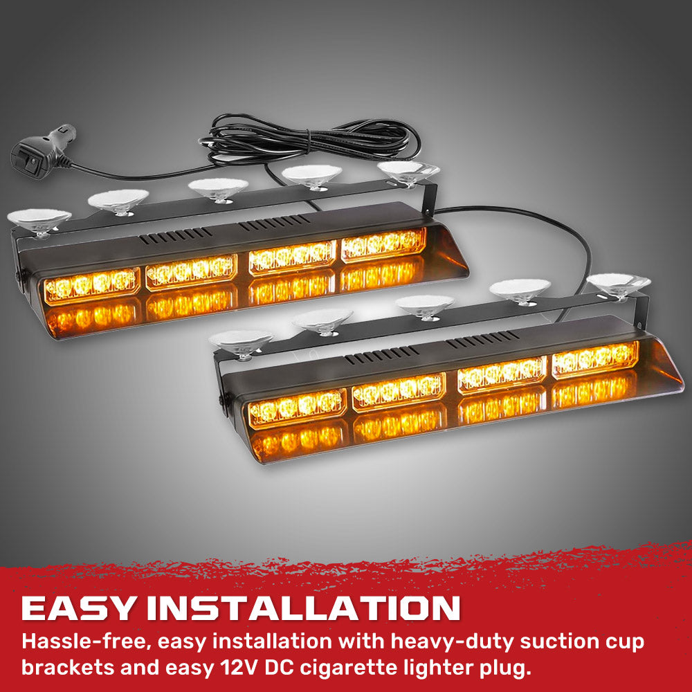 Suction Led Panel Interior Front Window 2-PC 14