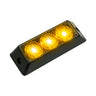 Universal 3-Watt 12 Function 3 LED Emergency Flashing Strobe Light - Multiple Colors - AMBER