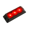 Universal 3-Watt 12 Function 3 LED Emergency Flashing Strobe Light - Multiple Colors - RED