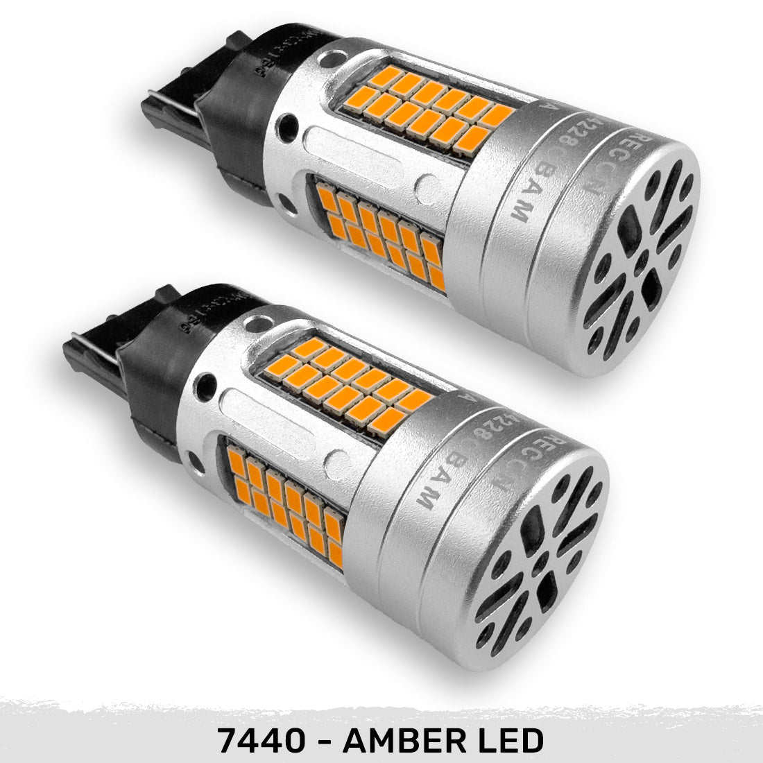 7740 LED Ultra High-Power Amber Turn Signal Bulbs CAN Bus