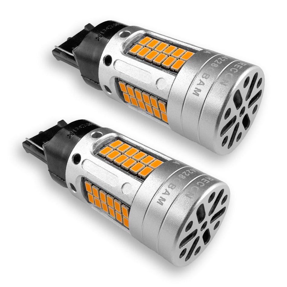 7740 LED Ultra High-Power Amber Turn Signal Bulbs CAN Bus Compatible Eliminates Hyper Flash