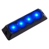 Universal 4-Watt 19 Function 4 LED Emergency Flashing Strobe Light - Multiple Colors - BLUE