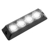 Universal 4-Watt 19 Function 4 LED Emergency Flashing Strobe Light - Multiple Colors - WHITE