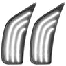 Cadillac 21-24 Escalade & GMC 21-24 Yukon/Yukon XL/Yukon Denali (5th Gen) & 21-24 Chevy Tahoe/Suburban (5th GEN) LED Front Fender Lens White or Amber LEDs - Smoked or Clear Lens - WHITE / SMOKED