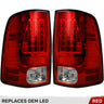 Dodge RAM 2500/3500 14-18 LED Tail Lights (Replaces Factory/OEM LED Only) - Multiple Lens - RED