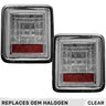 Jeep Wrangler JL 18-26 Ultra Bright Scanning OLED Tail Lights (Replaces Factory/OEM Halogen) - Multiple Lens - CLEAR