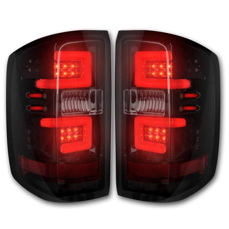 Chevrolet Silverado 2500/3500 14-19 (Replaces OEM Halogen ONLY) Tail Lights OLED in Smoked