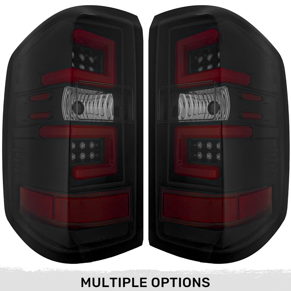 Chevy Silverado / GMC Sierra 15-19 Dually (Replaces OEM Halogen Only) Tail Lights OLED in Multiple Lens