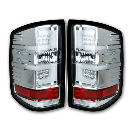 Chevy Silverado 1500 14-18 &amp; 2500/3500 14-19 Tail Lights OLED in Clear