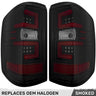 Chevy Silverado 1500 14-18 (Replaces OEM Halogen Only) Tail Lights OLED in Multiple Lens - SMOKED