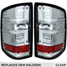 Chevy Silverado / GMC Sierra 15-19 Dually (Replaces OEM Halogen Only) Tail Lights OLED in Multiple Lens - CLEAR