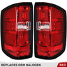 Chevy Silverado 1500 14-18 (Replaces OEM Halogen Only) Tail Lights OLED in Multiple Lens - RED