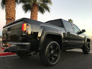 GMC Sierra 1500 14-18 &amp; 2500/3500 14-19 Tail Lights OLED in Dark Red Smoked
