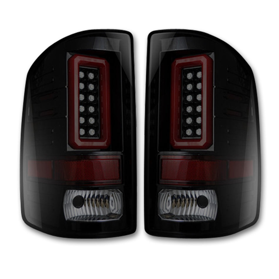 GMC Sierra 2500/3500 16-19 (Fits Single Wheel Only) Tail Lights OLED in Smoked