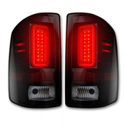 GMC Sierra 1500 14-18 &amp; 2500/3500 14-19 Tail Lights OLED in Dark Red Smoked