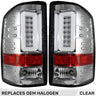GMC Sierra 2500/3500 14-19 (Only Fits 3rd Gen Single Wheel w/ Factory OEM Halogen Style) Tail Lights OLED in Multiple Lens - CLEAR