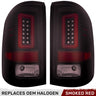 GMC Sierra 1500 14-18  Ultra Bright OLED Tail Lights (3rd Gen w/ Factory Halogen Style) - Multiple Lens - DARK SMOKED RED