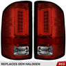 GMC Sierra 2500/3500 14-19 (Only Fits 3rd Gen Single Wheel w/ Factory OEM Halogen Style) Tail Lights OLED in Multiple Lens - RED