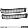 Ford F150 & Raptor 09-14 Side Mirror Lenses Ultra Bright LED Turn Signal Lights - Multiple Options - WHITE / SMOKED