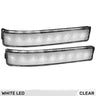 Ford F150 & Raptor 09-14 Side Mirror Lenses Ultra Bright LED Turn Signal Lights - Multiple Options - WHITE / CLEAR