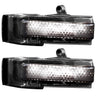 Ford F150 15-17 Smoked Side Mirror Lenses Ultra Bright LED Running Lights & Turn Signals - Multiple Colors - WHITE LED