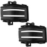 Ford 17-26 Super Duty White DRL LED Side Mirror Lenses - Multiple Lens - SMOKED